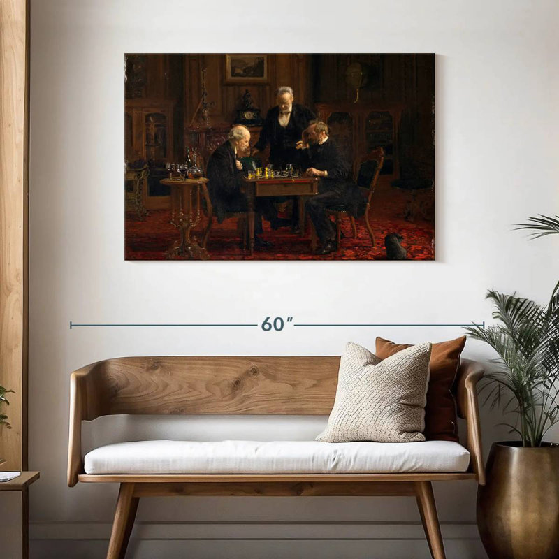 Senne The Chess Players, 30" H x 45" W