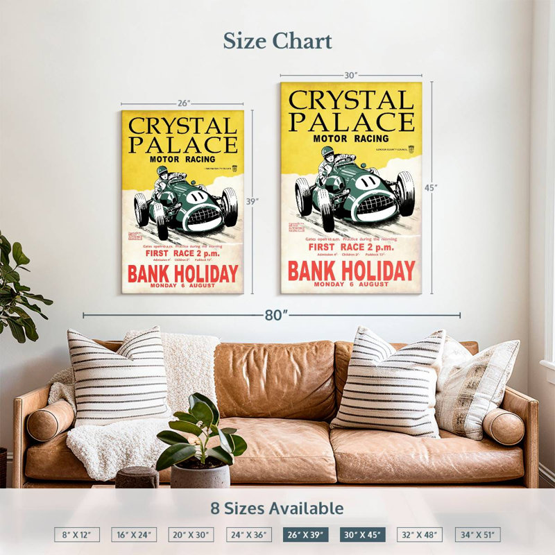 Sireci Crystal Palace Racing II, 39" H x 26" W