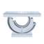 3C Shaped Crushed Diamond Hallway Table For Hotel Mirrored Centre Diamond Console Table For Living Room