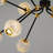 Modern Black Metal Chandelier, 29.9 in Diameter x 27.6 in Height | 12 x 5W Integral LED (3000K, 6000 Lm) | Glamorous Scandinavian Design with Glass Cap | Perfect for Living Room, Dining Room, or Entryway Decor