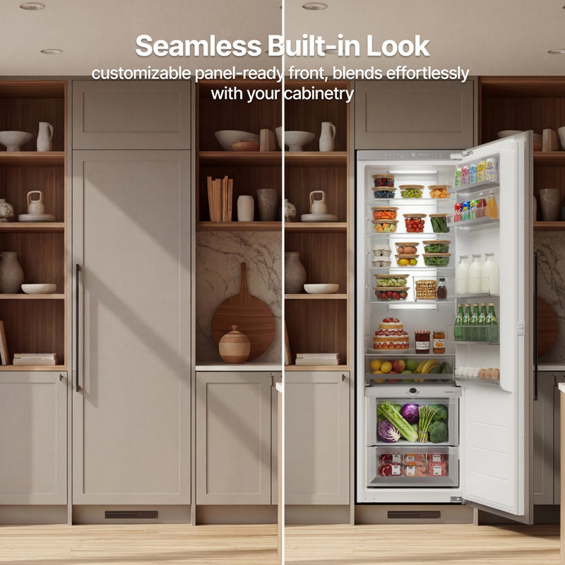 Ca'Lefort 22-in 10.9 cu ft Panel Ready Built-In All Refrigerator with Humidity Control