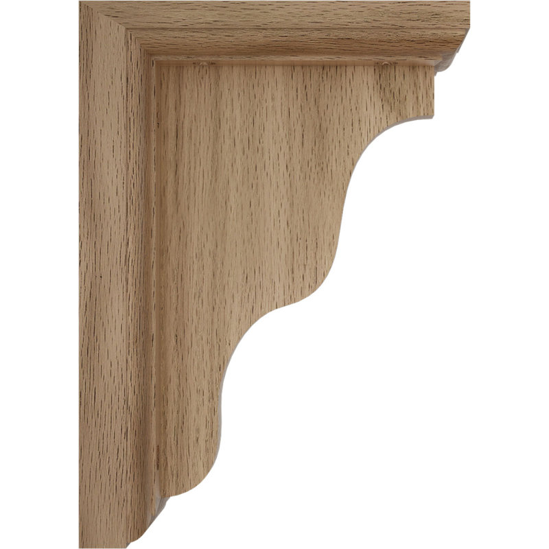 Support traditionnel Hamilton, Chêne rouge, H 7 po x l 3 po x P 5 po