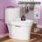 1.1/1.6 GPF Tornado Flush One-Piece Toilet Elongated, Soft-Close Seat, Dual Flush Button On Tank, ADA Comfort Height 17", 12" S-Trap-122513576