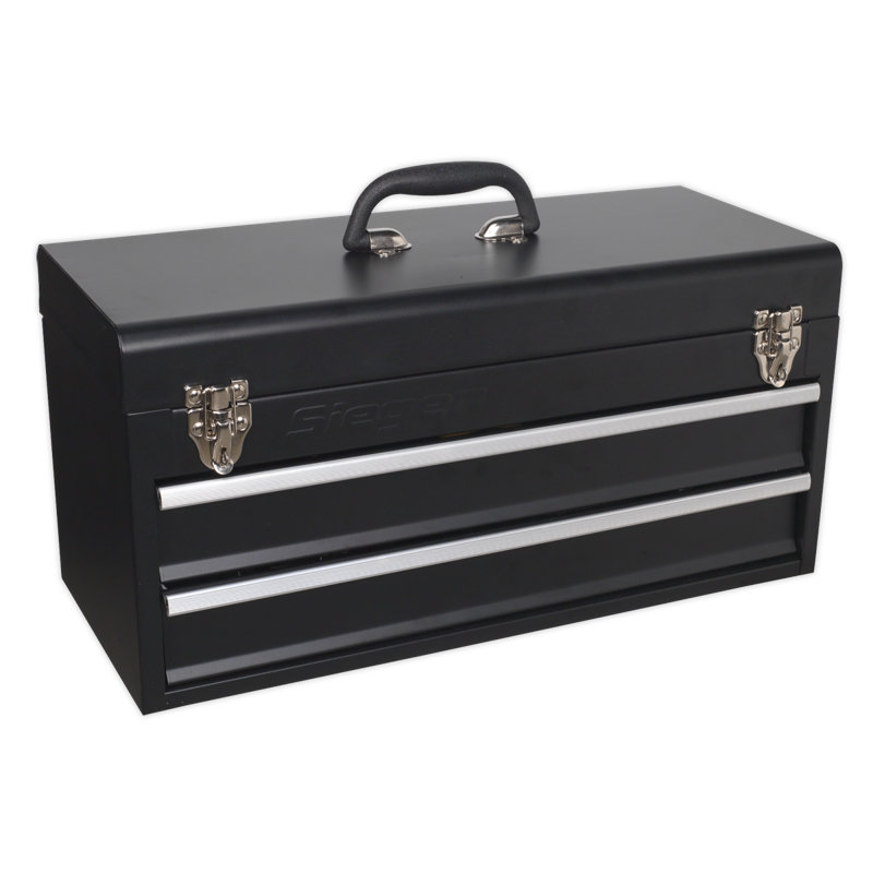 10.08" H x 20.39" W x 9.37" D Portable Tool Chest with 90 Piece Tool Kit
