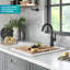 KRAUS Bellucci 28” Granite Workstation Drop In Top Mount Single Bowl Kitchen Sink with Accessories-86781487-86781490