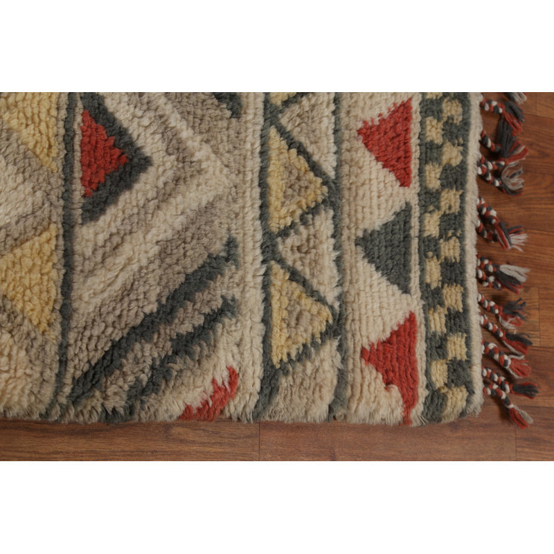 One-of-a-Kind 5'5" X 8'5" New Age Wool Area Rug in Multicolor