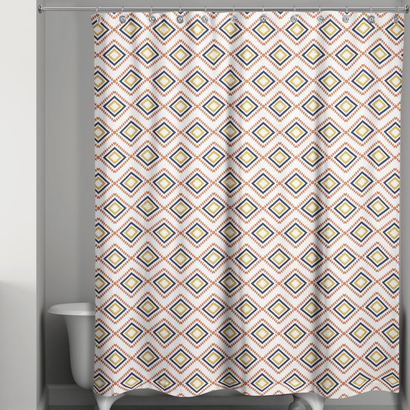 Geometric Shower Curtain