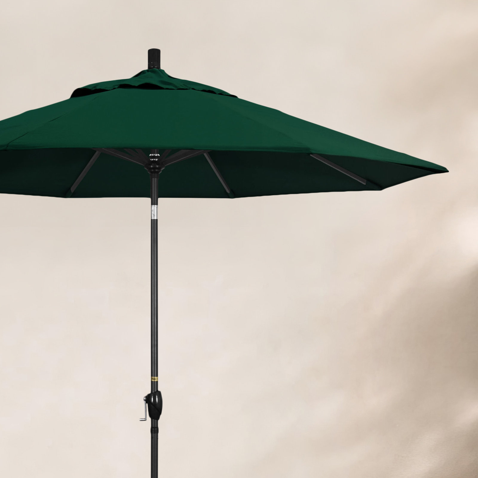 Iuka 9' Umbrella, Canvas Forest Green Sunbrella® Canvas
