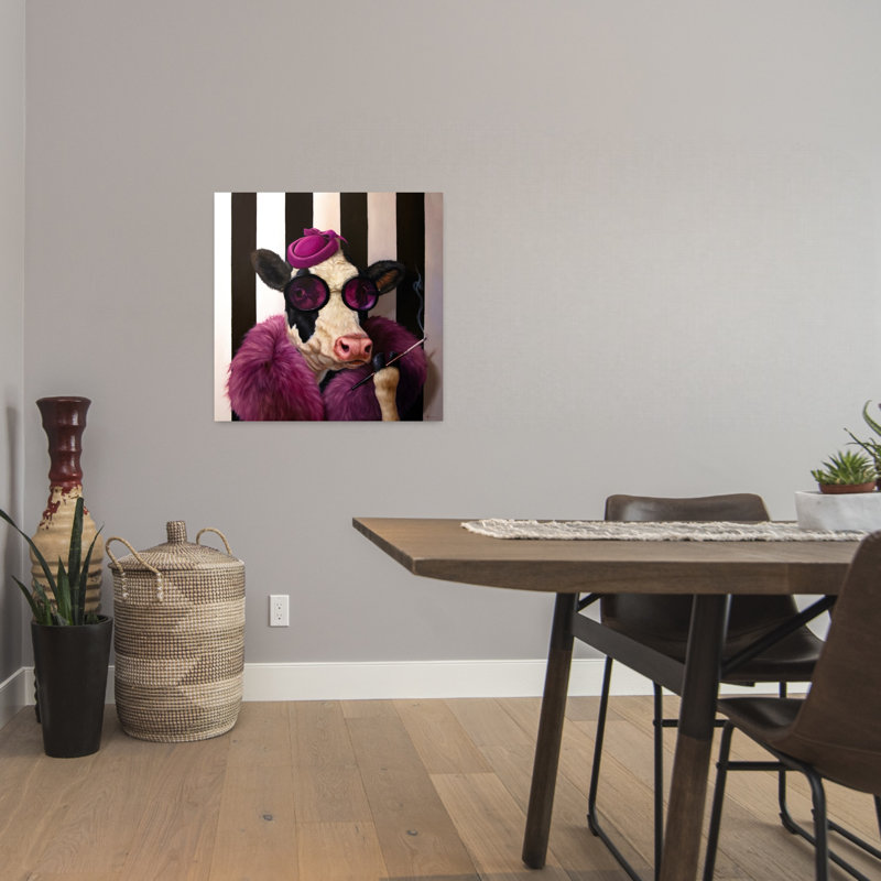 Lady Moo Moo, vache contemporaine, art urbain, H 24 po x l 24 po