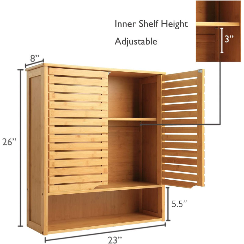 Novaleigh Bamboo Bathroom Cabinet
