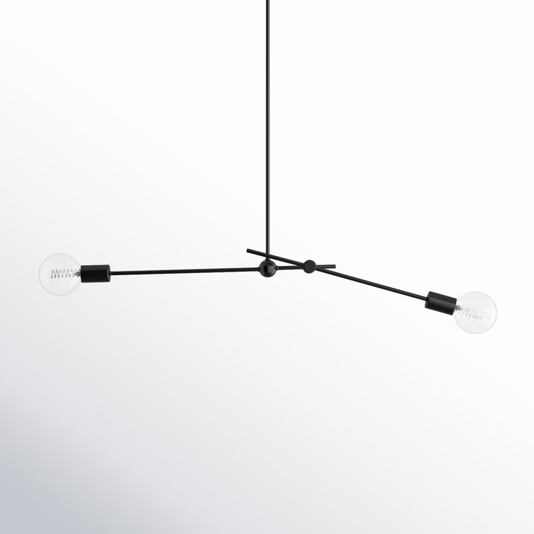 Crowmere 2 Light Steel Dimmable Pendant