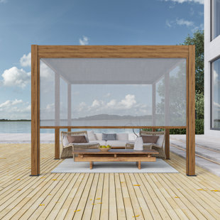 Écran d'intimité rétractable pour pergola compatible avec la pergola de marque Causeway Bay