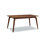 Corder Extendable Rubberwood Rectangular Solid Wood Top with Solid Wood Base Dining Table