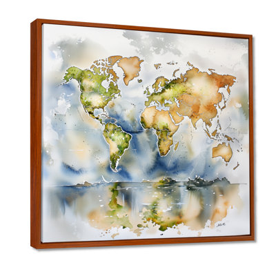 Mappemonde, carte du monde, salon, art mural