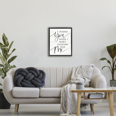 Cadre flottant inspirant I Found You, design par Lux + Me Designs
