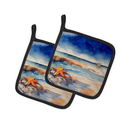 Caroline's Treasures Nautical Collection Polyester Potholder Set