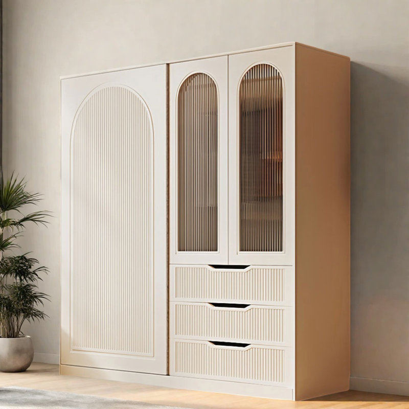Armoire moderne, simple et luxueuse, H 82,68 po x l 62,99 po x P 22,83 po