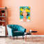 «Vibrant Lemon Girl Modern Vibrant Abstract Fruit Portrait», art mural-129090601