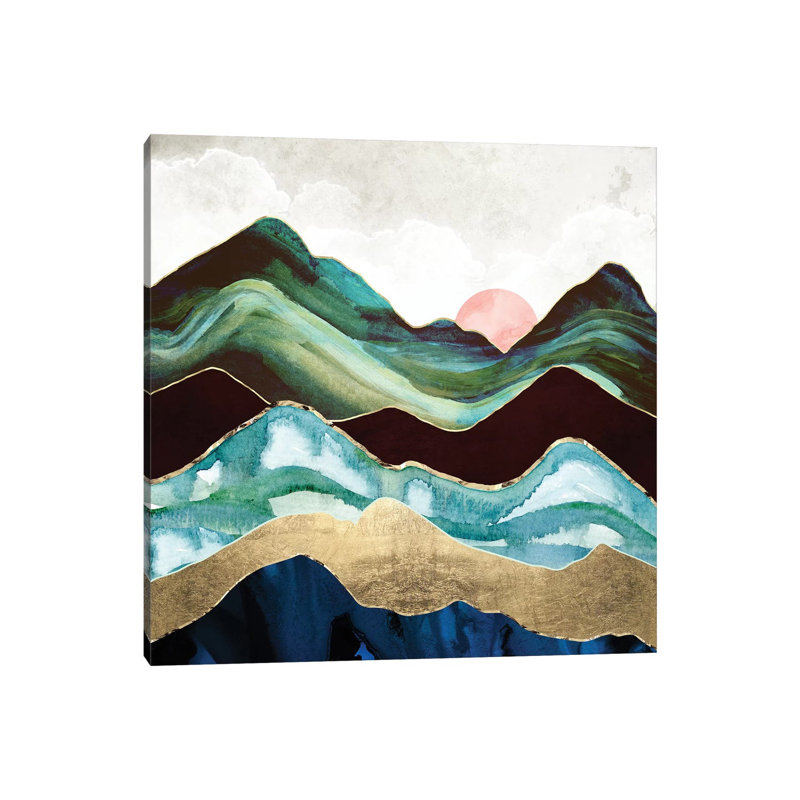 Velvet Mountains - imprimé, Toile tendue, H 12 po x l 12 po x P 0,75 po