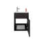 Lavabo de salle de bain Sutcliffe, noir-657446149