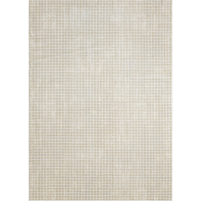 Abani Kyleigh DAL120A Beige Micro Grid Rug