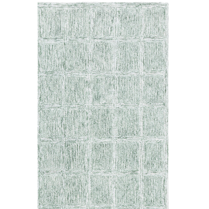 Genre Hand Woven Wool;Cotton Solid Color Rug, Rectangle 6' x 9'
