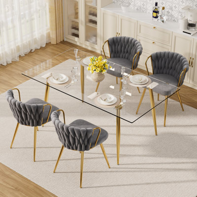 Ensemble repas en verre
