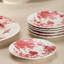 Ensemble d'assiettes en porcelaine Gabrielle Rose