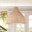 Luminaire suspendu en forme de dôme naturel à 1 lumière Aundray-699641042