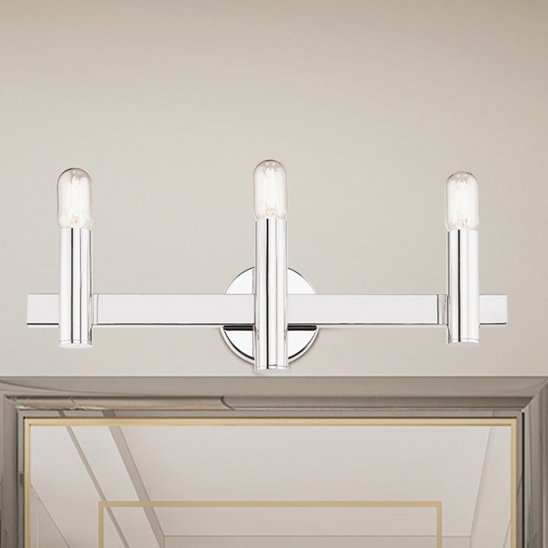 Éclairage pour salle de bain 3 lumières en chrome poli à intensité variable Annies, Chrome poli