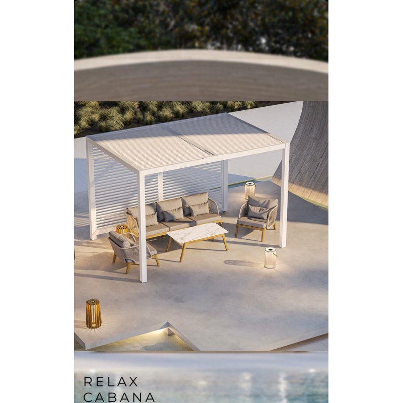 Amadora Outdoor 3 - Seat Patio Sofa, Natural