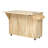 53.2"W 3D Woven Checkerboard Pattern Design Kitchen Island With Drop Leaf, Rolling Kitchen Island On Wheels With Internal Storage Rack, Power Outlet, Kitchen Cart With 3 Drawers 2 Cabinets, Nature