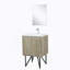 Meuble-lavabo de salle de bain 24 po X P 20 po D, comptoir en quartz, ensemble de robinet en métal Miroir-512491933