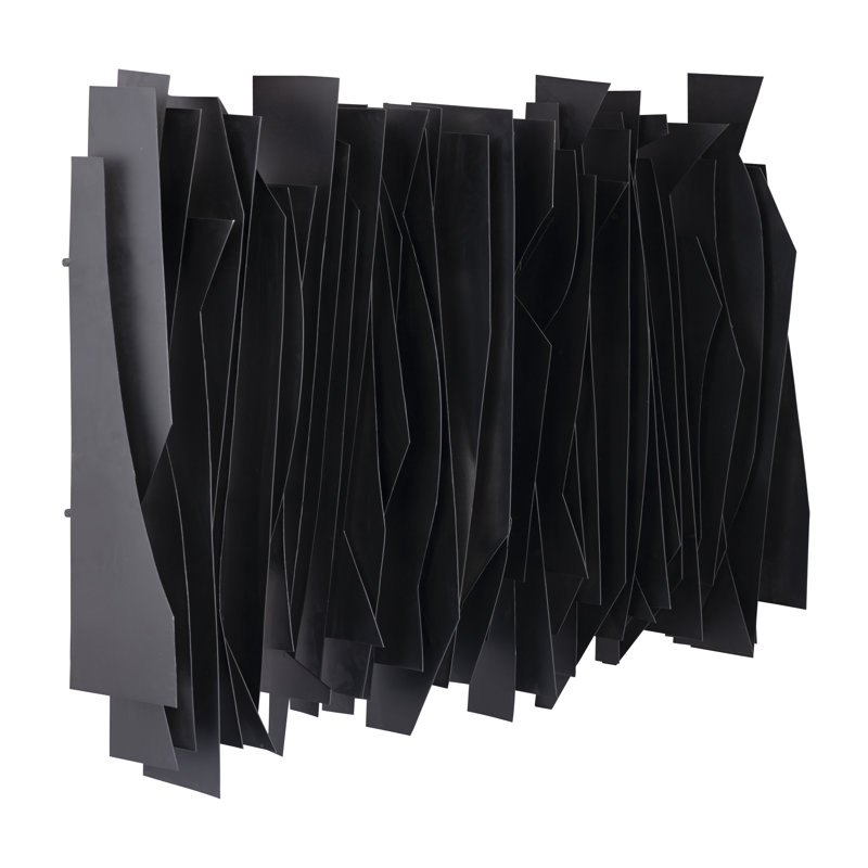 Art mural dimensionnel Ridge - noir