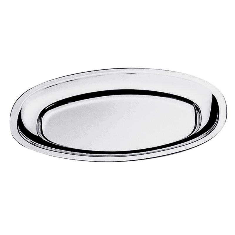 Stainless Steel Platter, 1.5" H x 12.25" W x 17.72" L