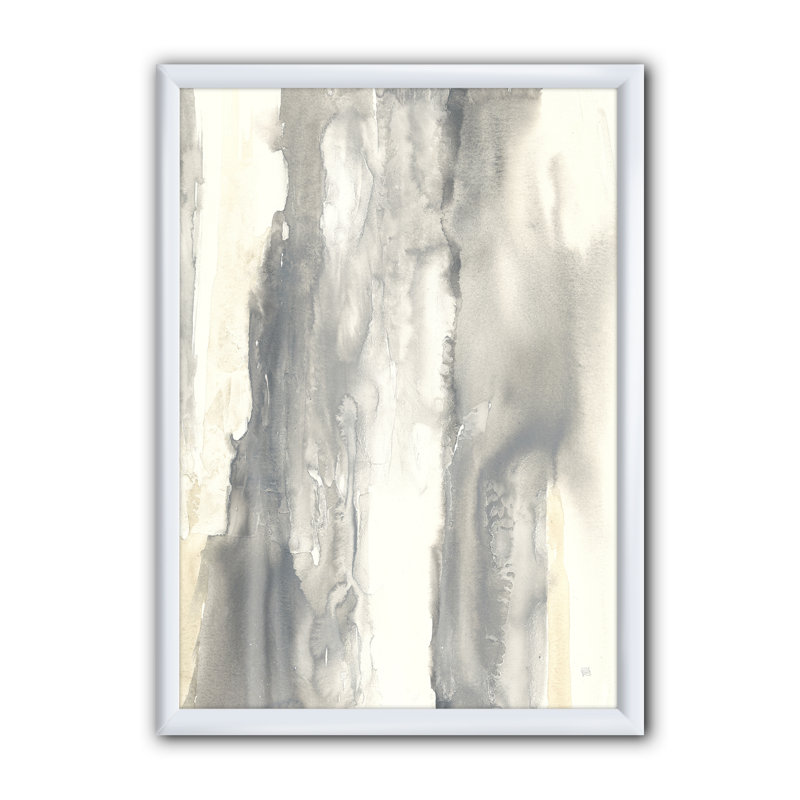 Gold Glamour Direction I - reproduction d'art sur toile encadrée, Cadre blanc, H 46 po x l 36 po x P 1,5 po