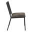 Ensemble de 2 chaises d'appoint en cuir synthétique et finition noire Zudora