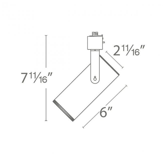 Silo X20 Acles Beamshift Track Head, White, 3000K, WAC L-Track