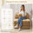 Tufted Futon Convertible Folding Sofa Bed With Back Support, Twin Size, Corduroy-1457024157