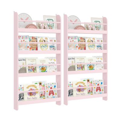 Phippen 2-pieces Nursery Floating Shelf, 43.7" H x 22.8" W Floating Bookcase
