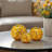 Decorative Stoneware and Ceramic Orbs with Glossy Geometric Design, Set of 3