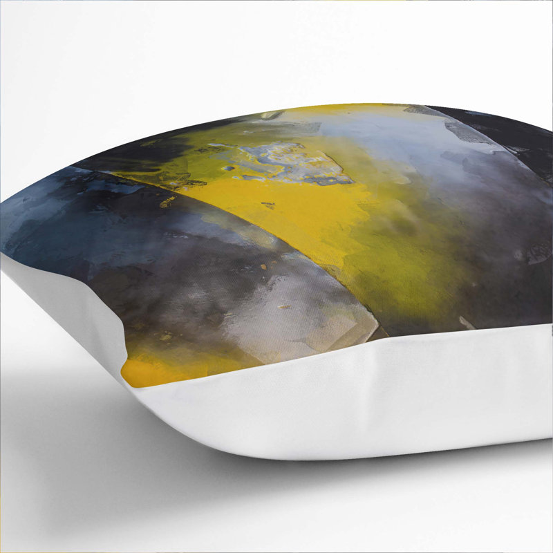 Fever Fever in Abstract Cushion with Filling, White, 55cm H x 55cm W x 20cm D