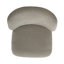 Chaise rembourrée Faouzi avec roulettes-1213474164