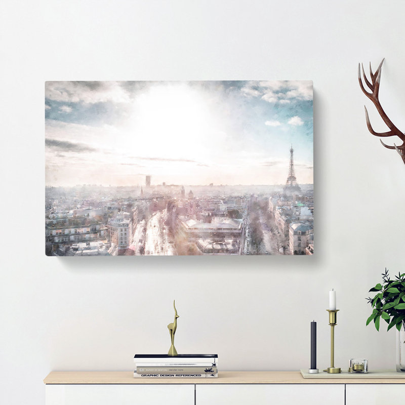 Paris In Sunlight - Wrapped Canvas, 50cm H x 76cm W x 3cm D
