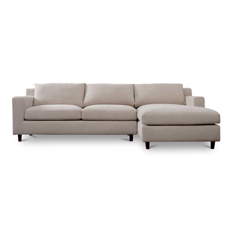 Canapé modulaire Alania, Chenille Crypton® beige, Orienté à droite