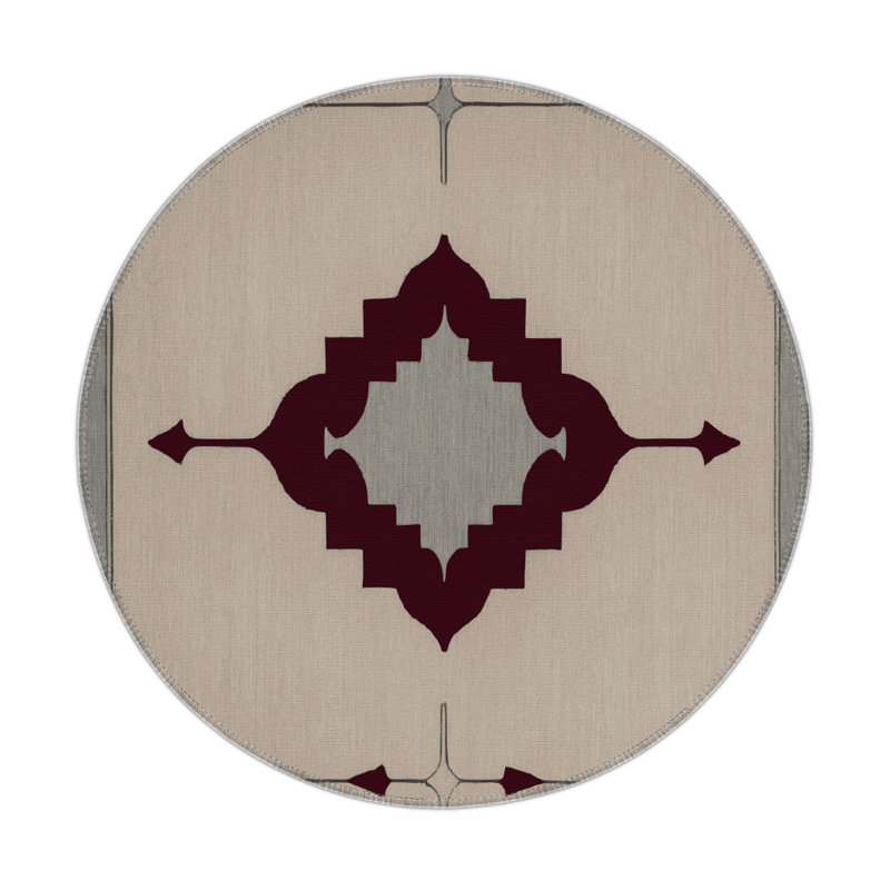 Sculpted Order Indoor And Outdoor Area Rug, Round 5'
