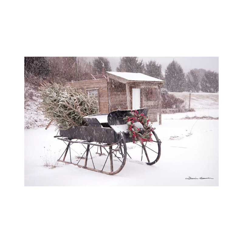 " Grandpa's Sleigh " by Irvin Hoover, 18" H x 26" W x 1.5" D