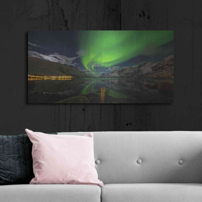 «Northern Lights 1» par Luxe Portfolio, art mural en métal