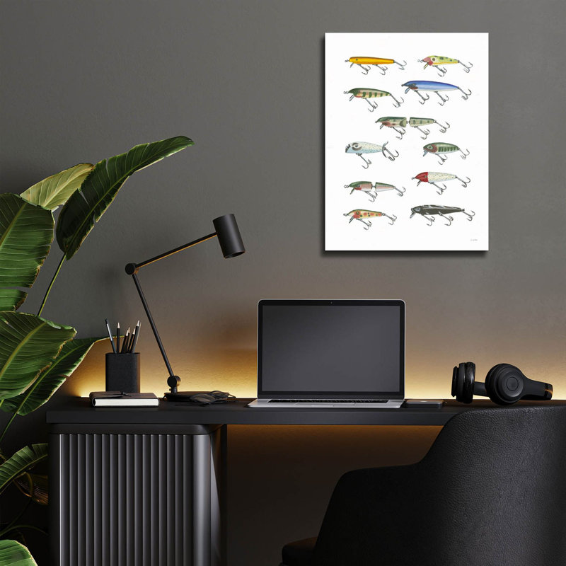 «Fresh Catch 4» par James Wiens, art mural en verre acrylique, H 16 po x l 12 po x P 0,13 po