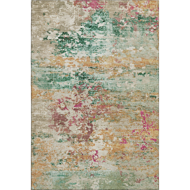 Premium Machine Washable Ashington AMF1830 Modern Rug, Rectangle 9' x 12'